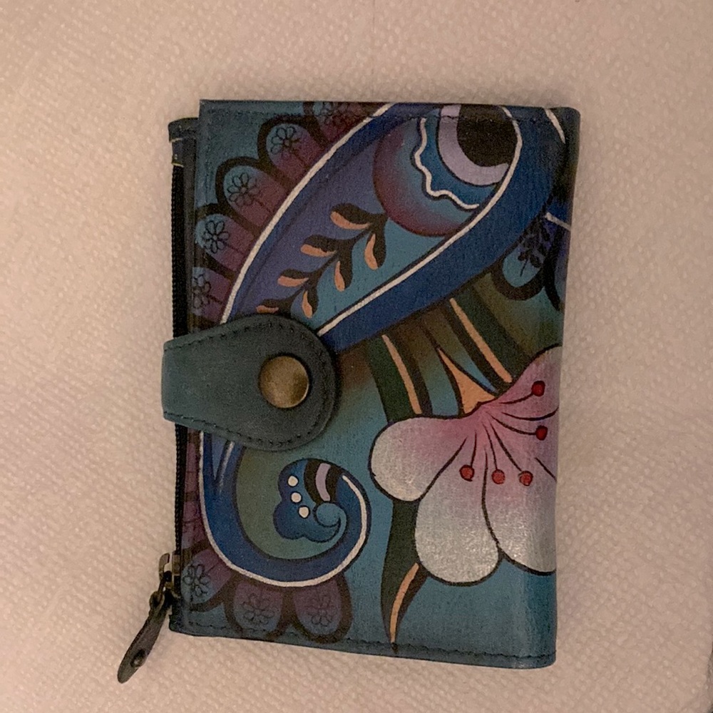 Anuschka Handpainted wallet never used